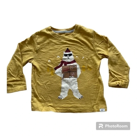 GAP Long Sleeve  Christmas Shirt - Picture 1 of 8